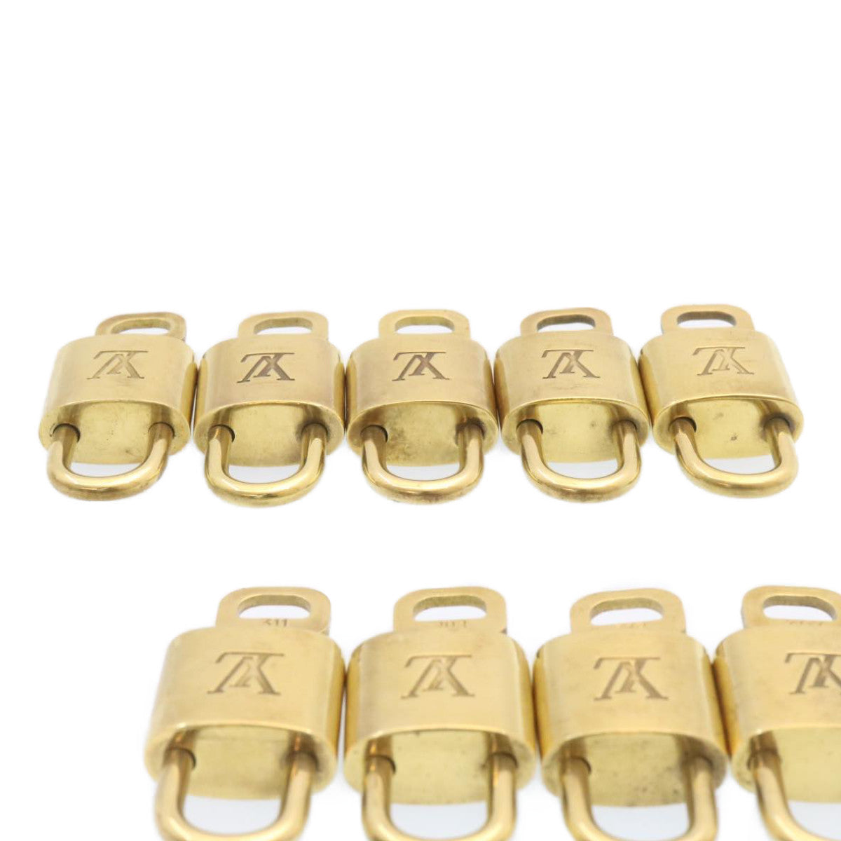 LOUIS VUITTON Padlock 10set Gold Tone LV am1298g