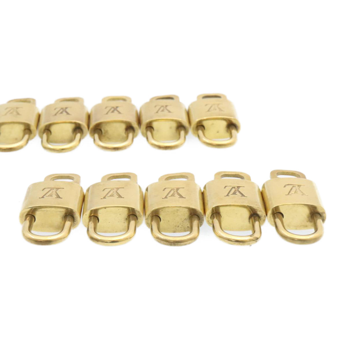 LOUIS VUITTON Padlock 10set Gold Tone LV am1298g