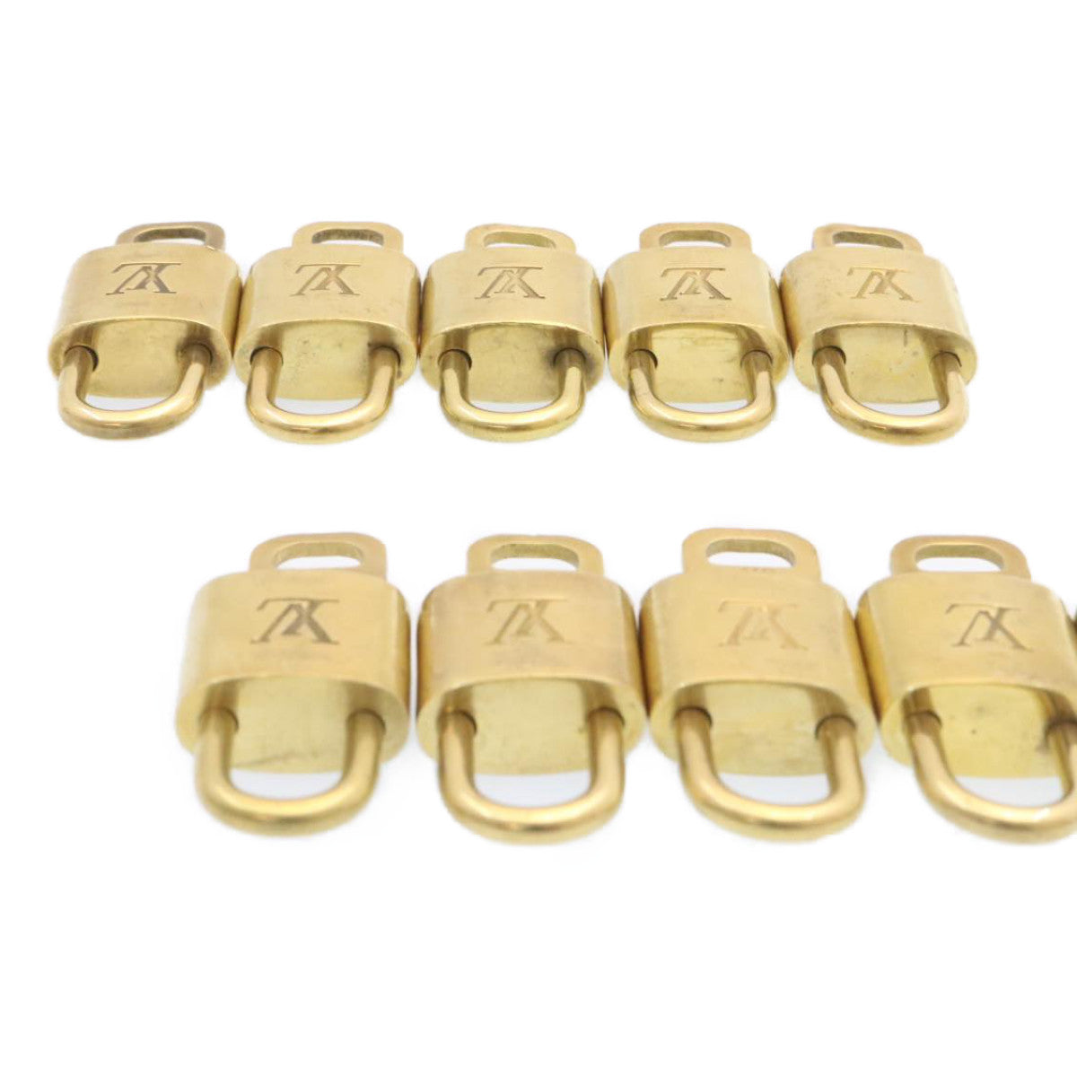 LOUIS VUITTON Padlock 10set Gold Tone LV am1299g