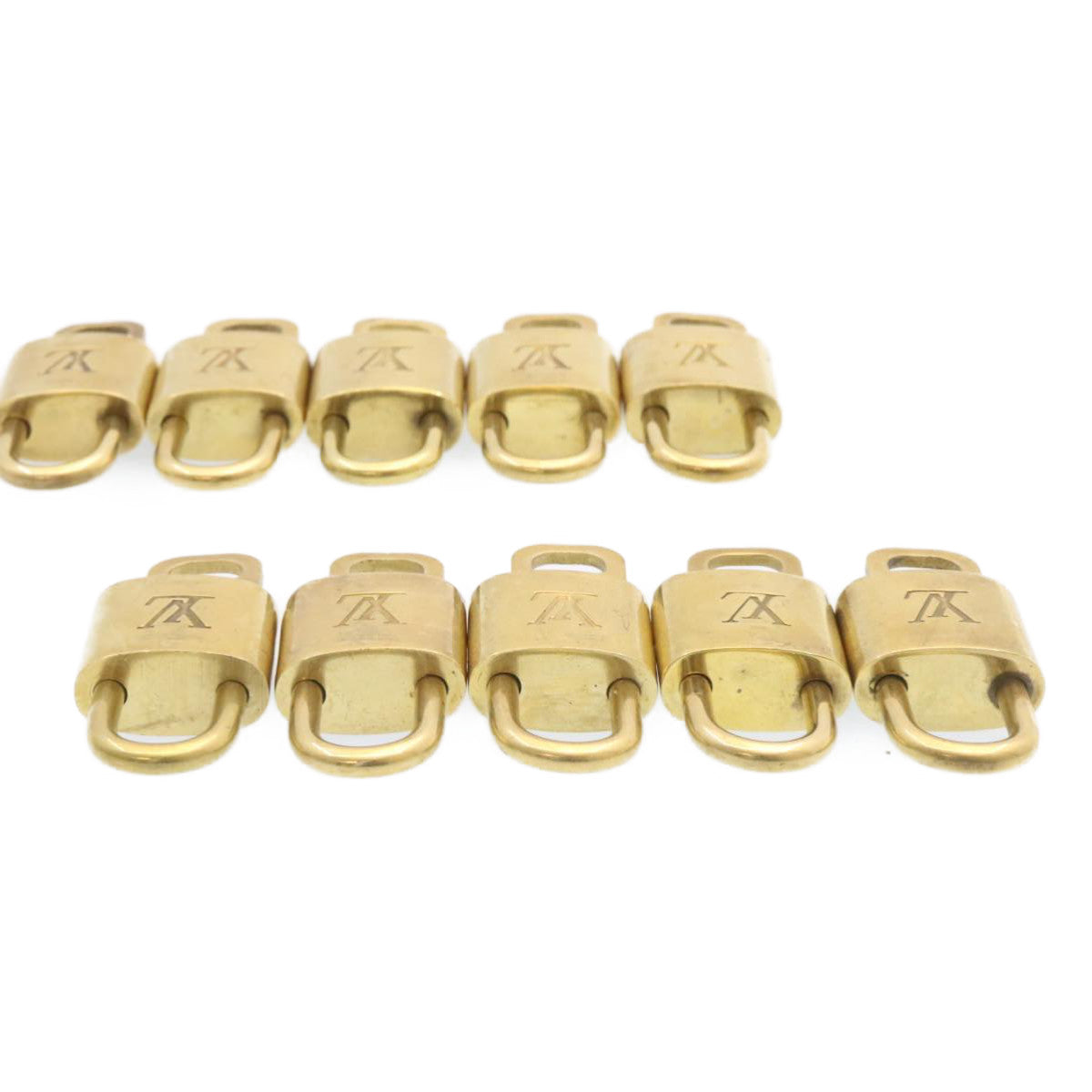 LOUIS VUITTON Padlock 10set Gold Tone LV am1299g