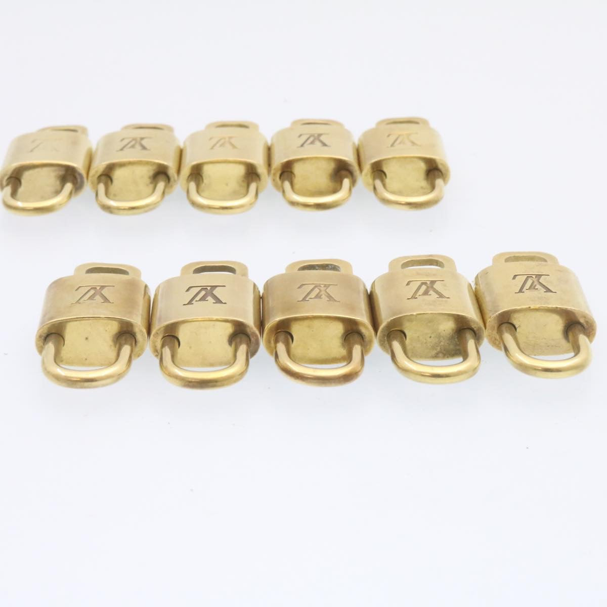 LOUIS VUITTON Padlock 10set Padlock Gold Tone LV am1301g