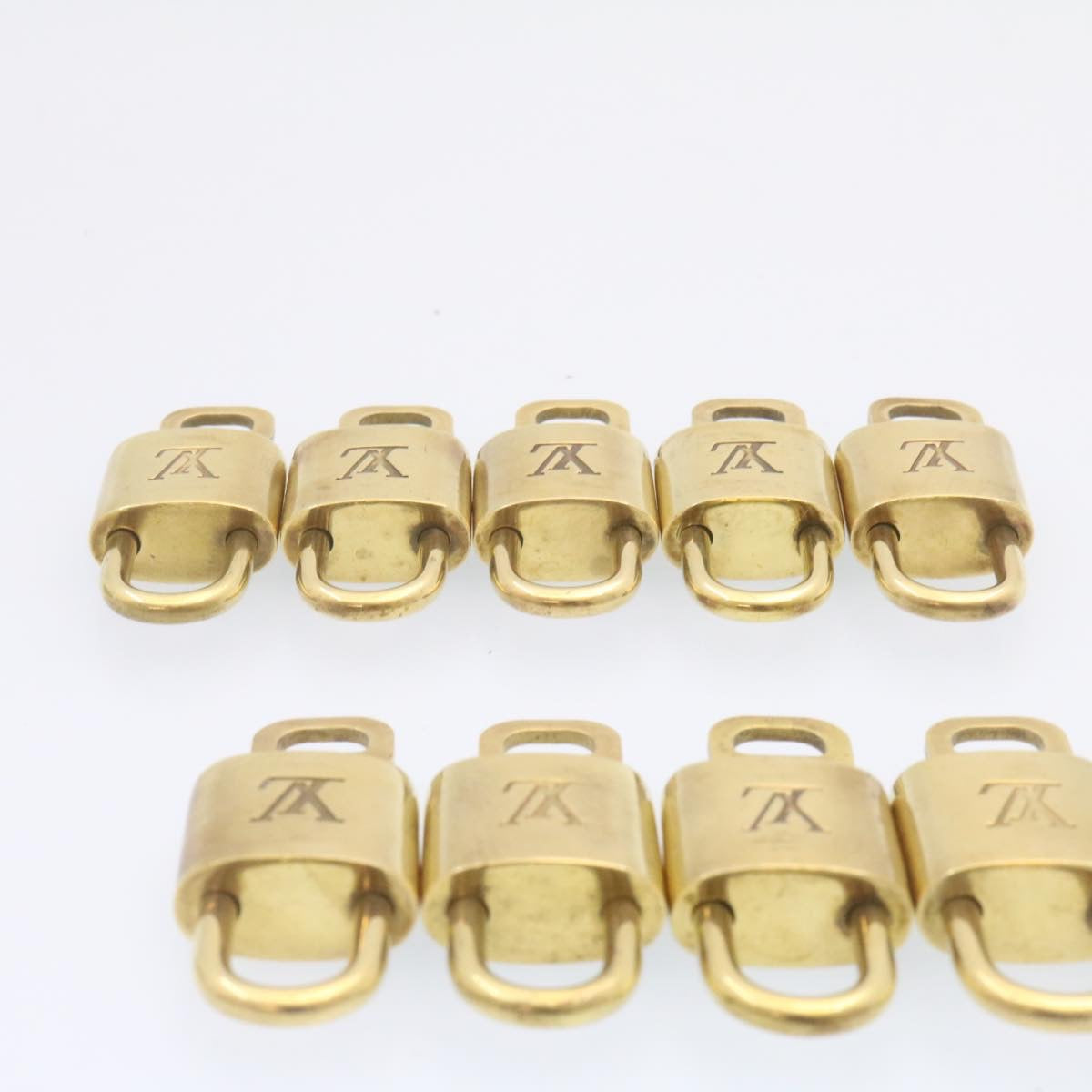LOUIS VUITTON Padlock 10set Padlock Gold Tone LV am1302g