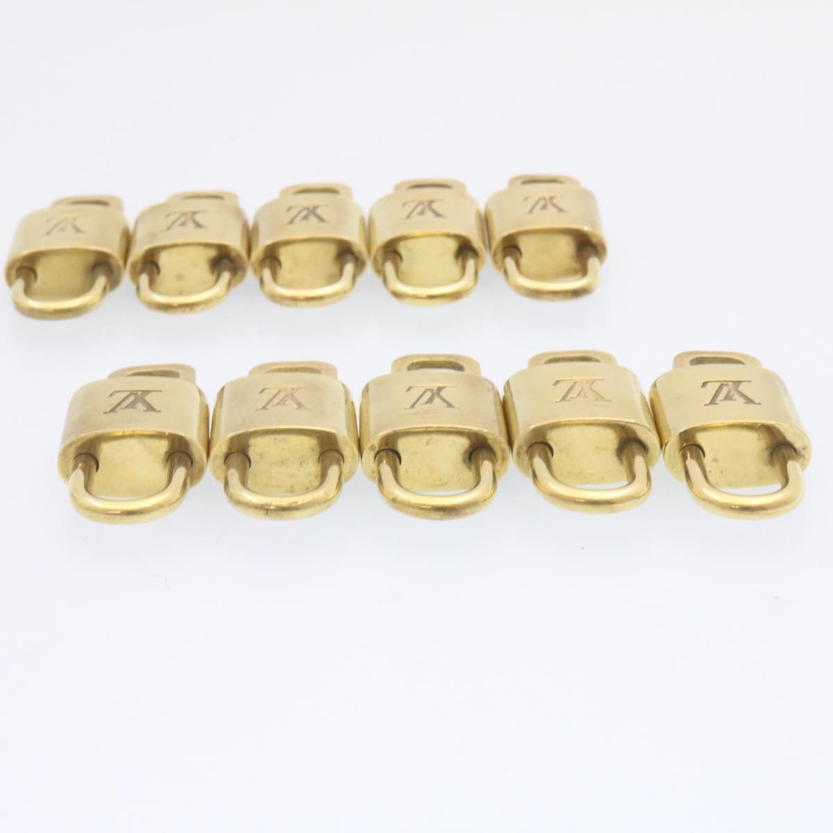 LOUIS VUITTON Padlock 10set Padlock Gold Tone LV am1302g