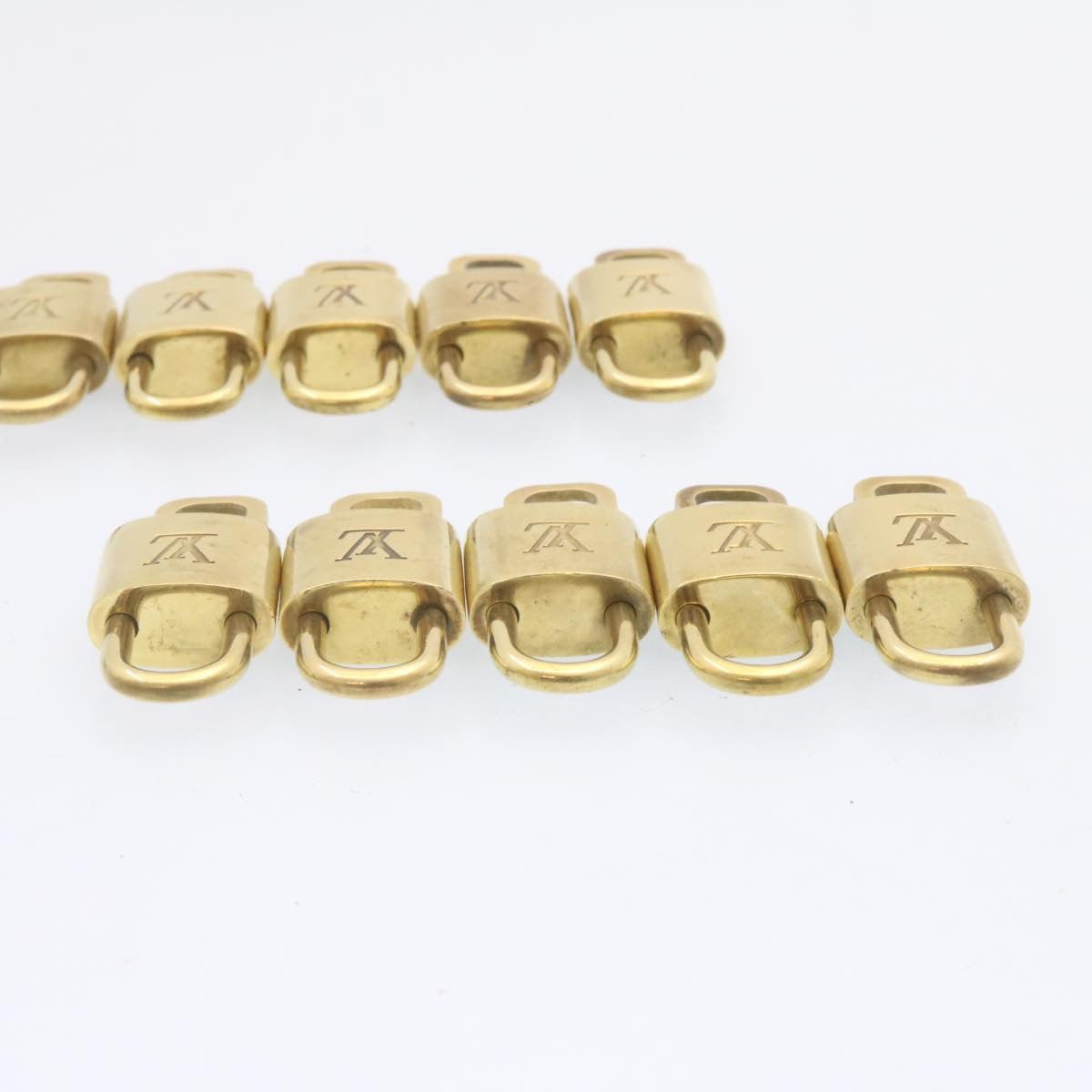 LOUIS VUITTON Padlock 10set Padlock Gold Tone LV am1308g