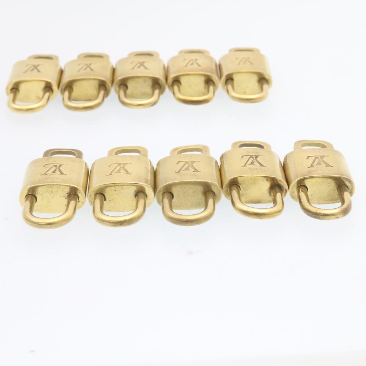 LOUIS VUITTON Padlock 10set Padlock Gold Tone LV am1310g