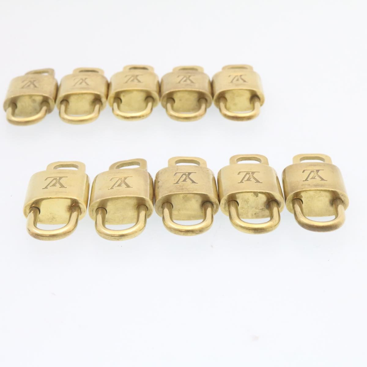 LOUIS VUITTON Padlock 10set Padlock Gold Tone LV am1354g