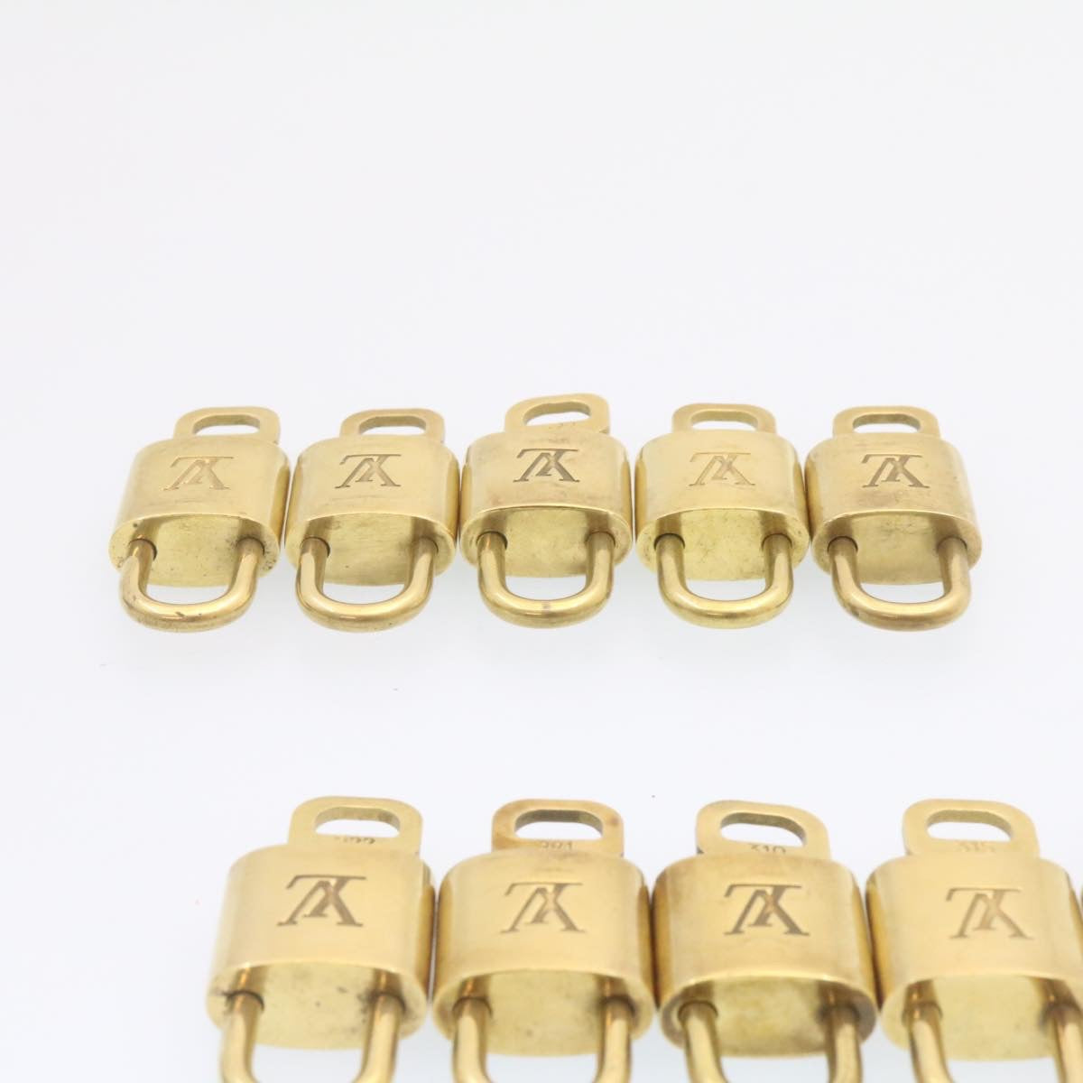 LOUIS VUITTON Padlock 10set Padlock Gold Tone LV am1356g
