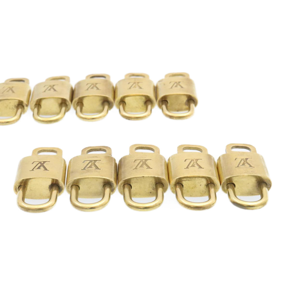 LOUIS VUITTON Padlock 10set Gold Tone LV am1425g