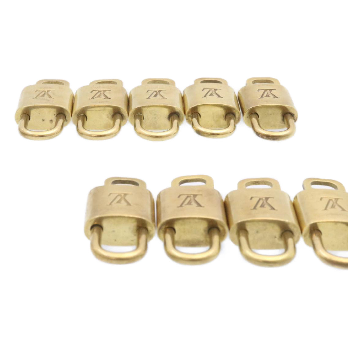 LOUIS VUITTON Padlock 10set Gold Tone LV am1426g