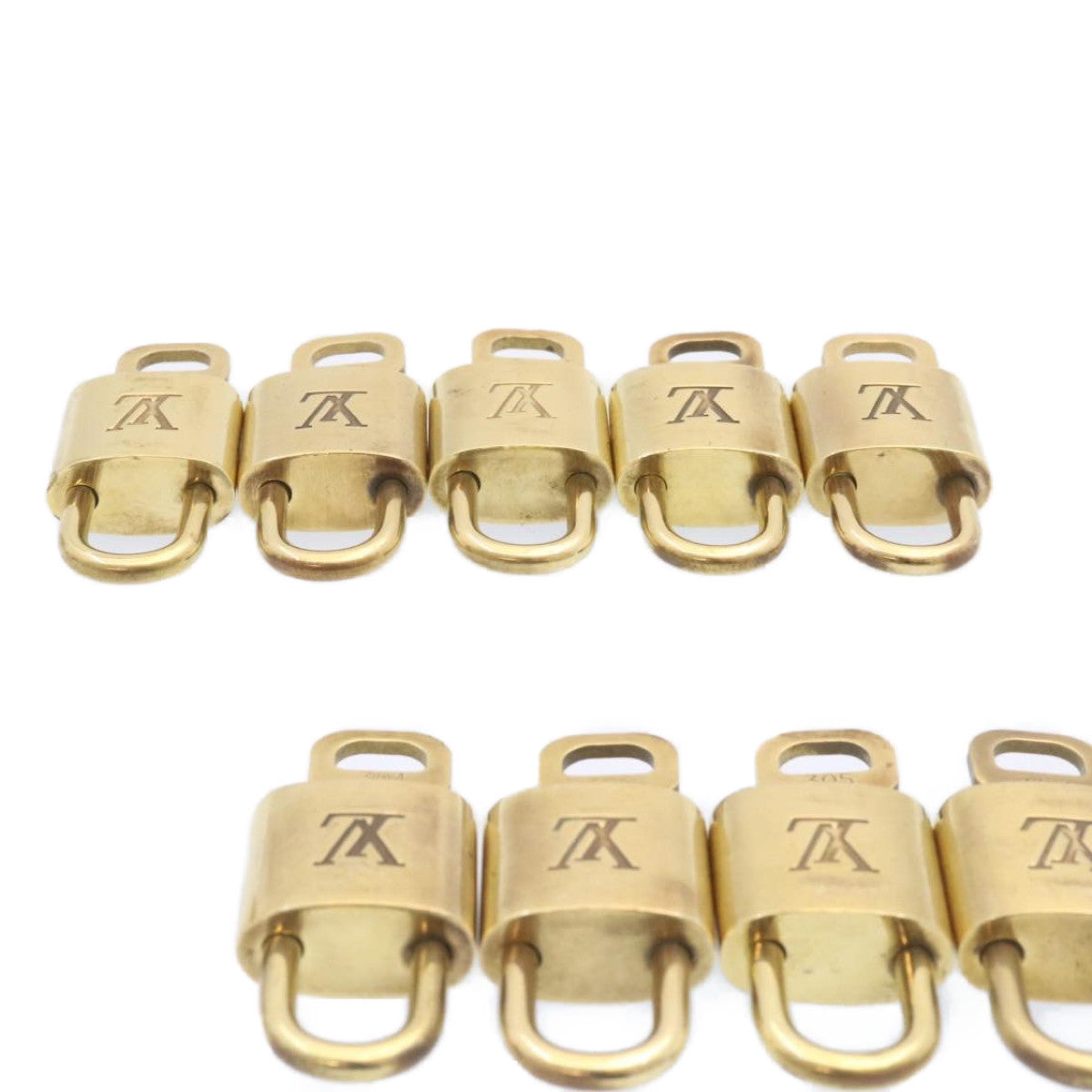 LOUIS VUITTON Padlock 10set Gold Tone LV am1428g