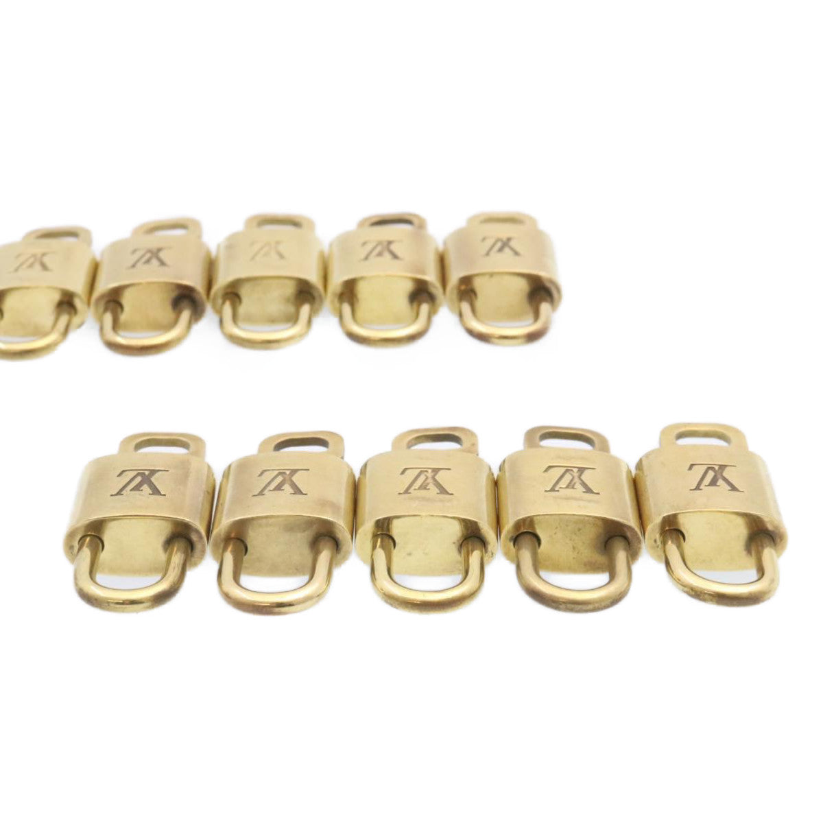 LOUIS VUITTON Padlock 10set Gold Tone LV am1428g