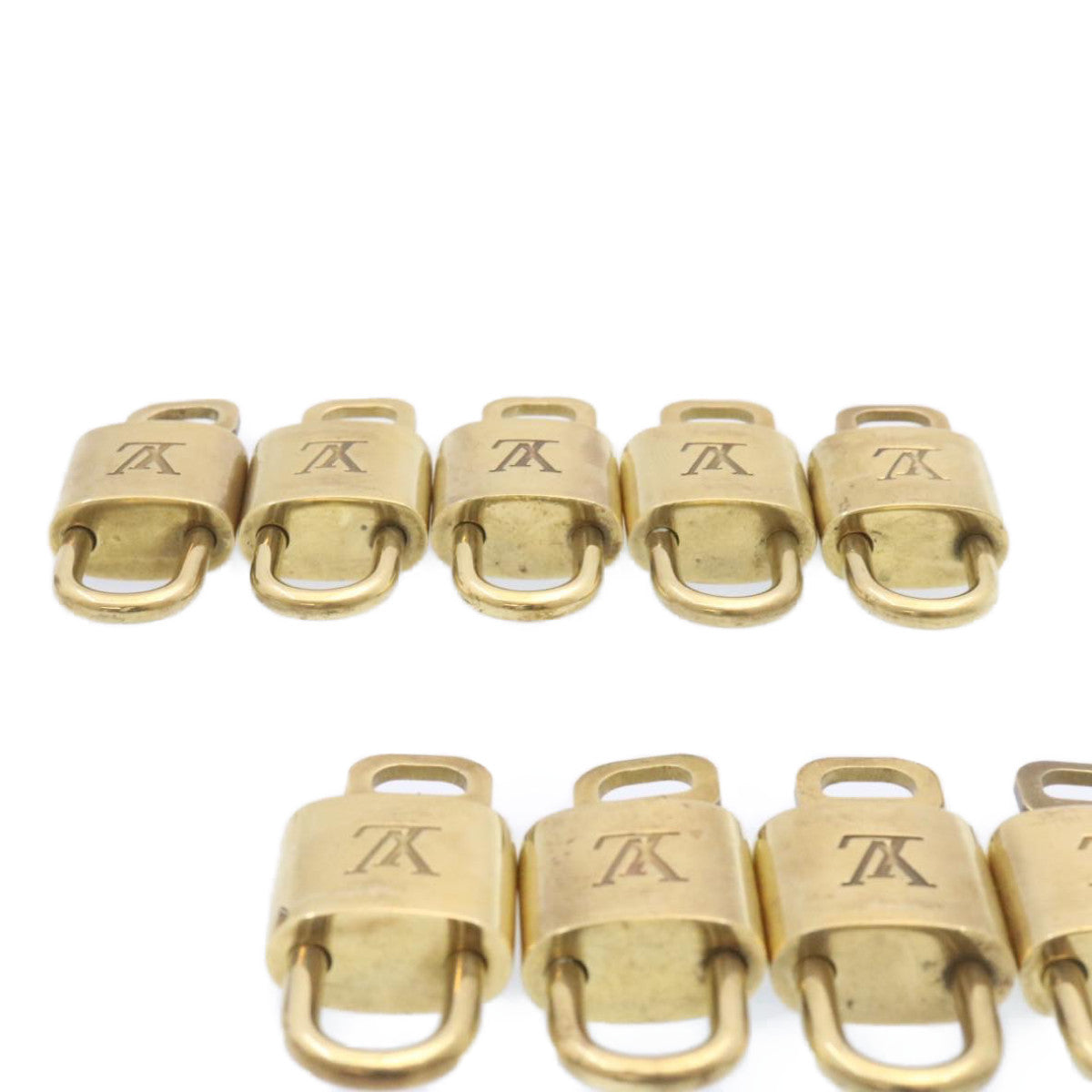 LOUIS VUITTON Padlock 10set Gold Tone LV am1429g