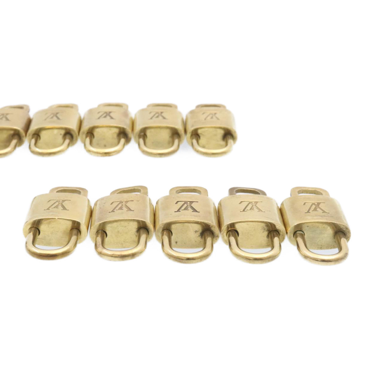 LOUIS VUITTON Padlock 10set Gold Tone LV am1429g