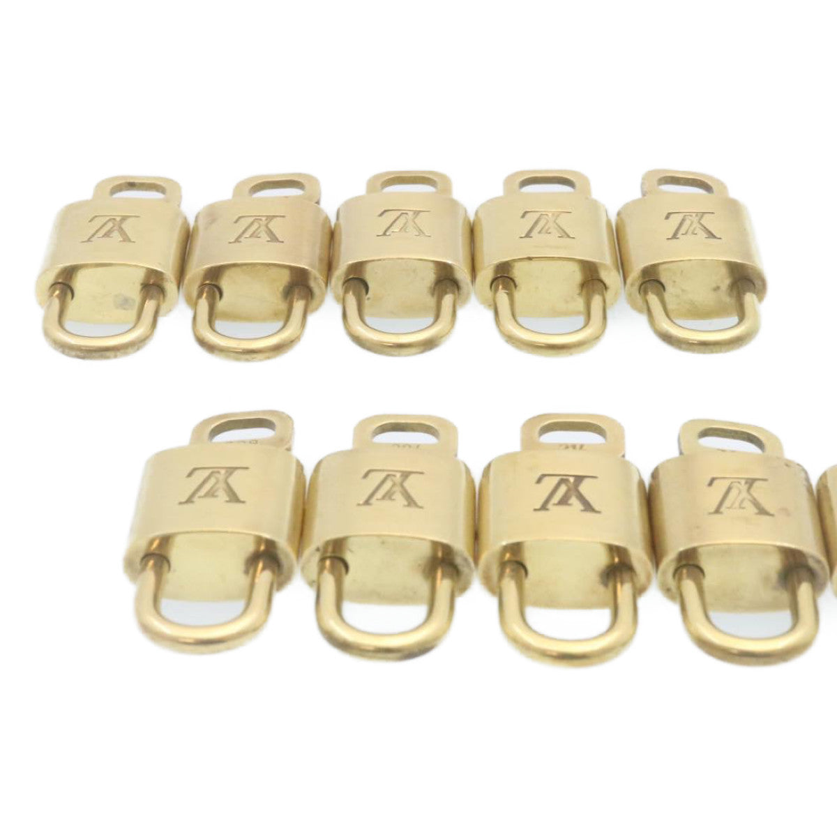 LOUIS VUITTON Padlock 10set Gold Tone LV am1432g
