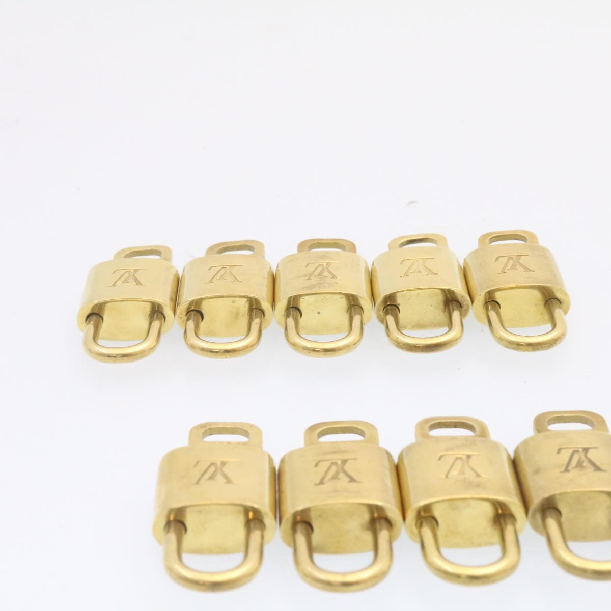 LOUIS VUITTON Padlock 10set Padlock Gold Tone LV am1451g