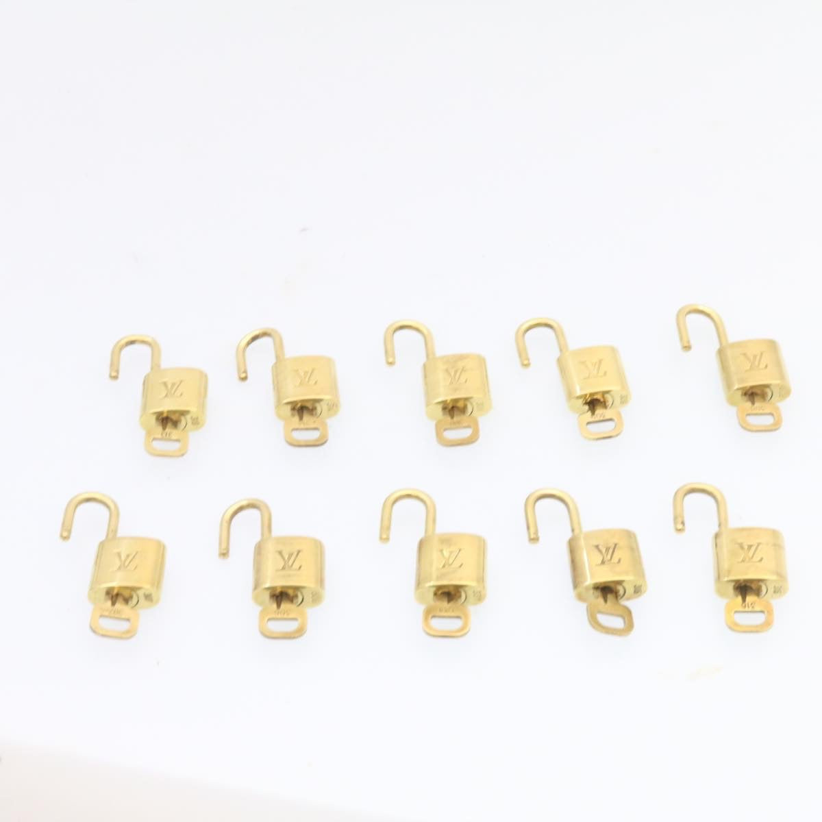 LOUIS VUITTON Padlock 10set Padlock Gold Tone LV am1451g