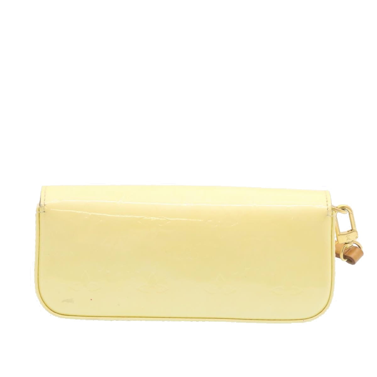 LOUIS VUITTON Vernis Pochette Lagoon Glasses Case Perle M91801 LV am1588g