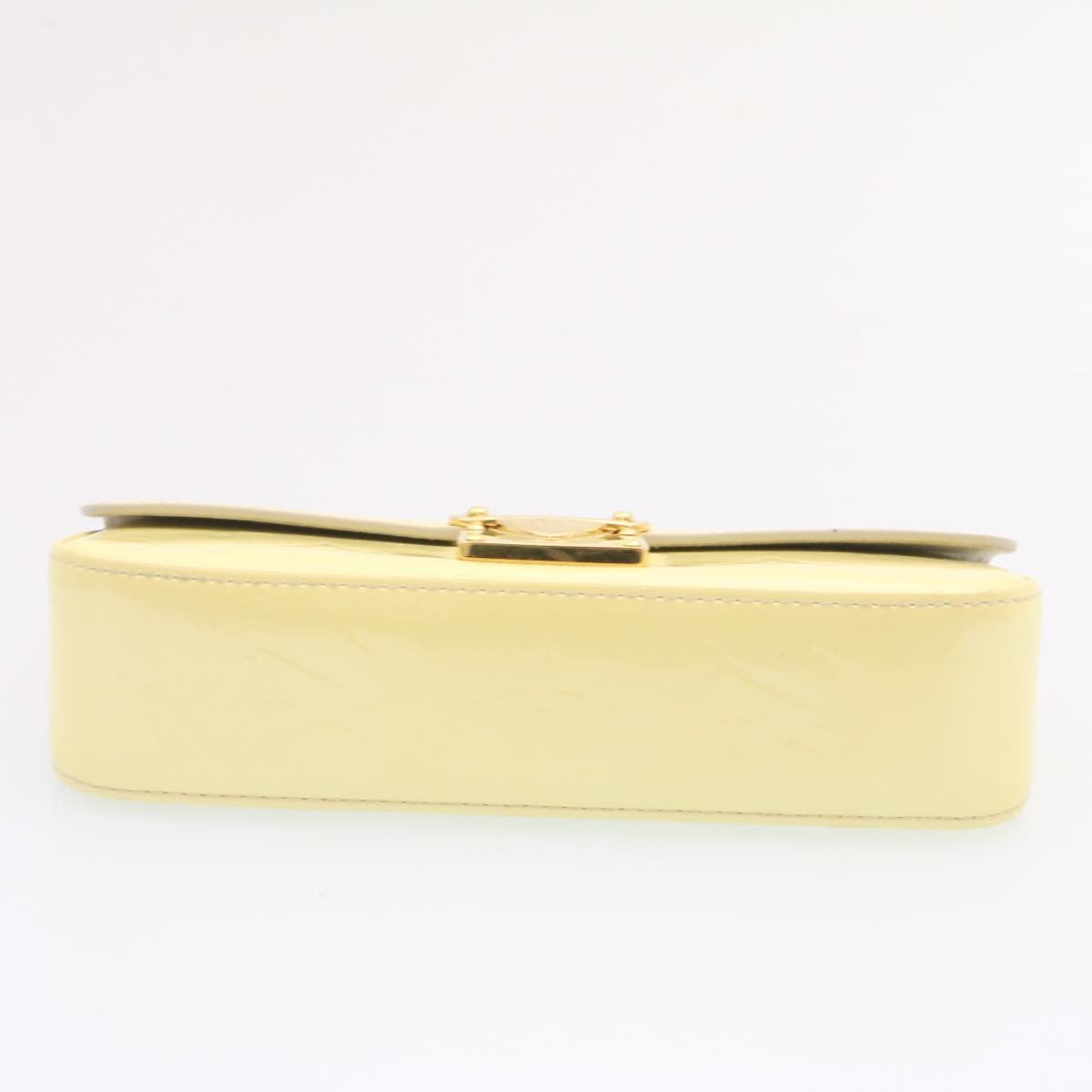 LOUIS VUITTON Vernis Pochette Lagoon Glasses Case Perle M91801 LV am1588g