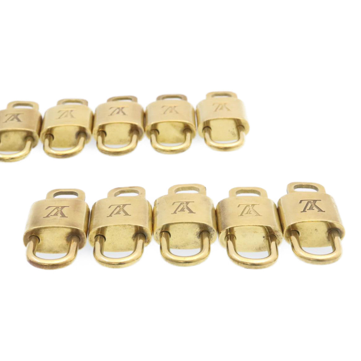 LOUIS VUITTON Padlock 10set Gold Tone LV am1623g
