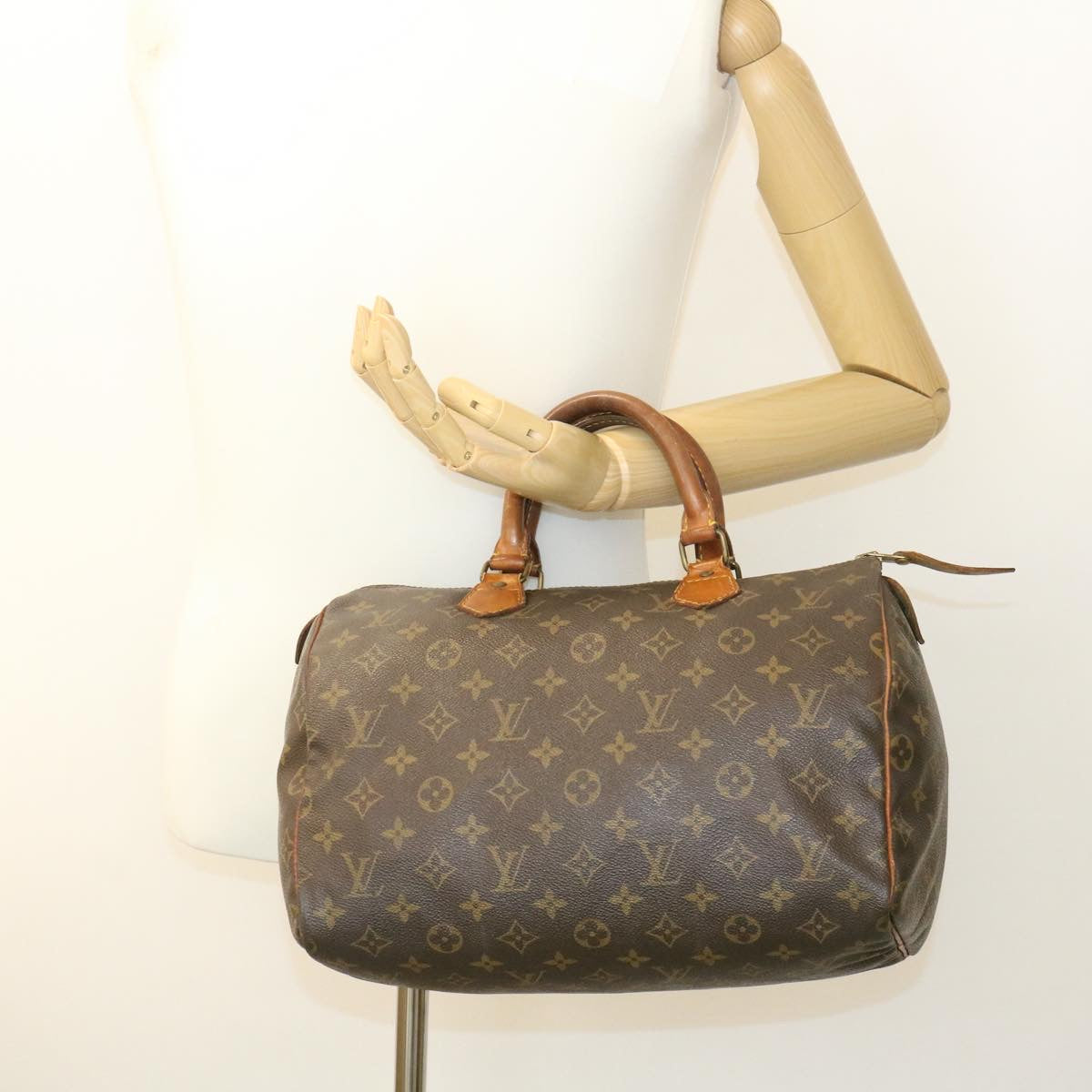 LOUIS VUITTON Monogram Speedy 30 Hand Bag M41526 LV am1697g