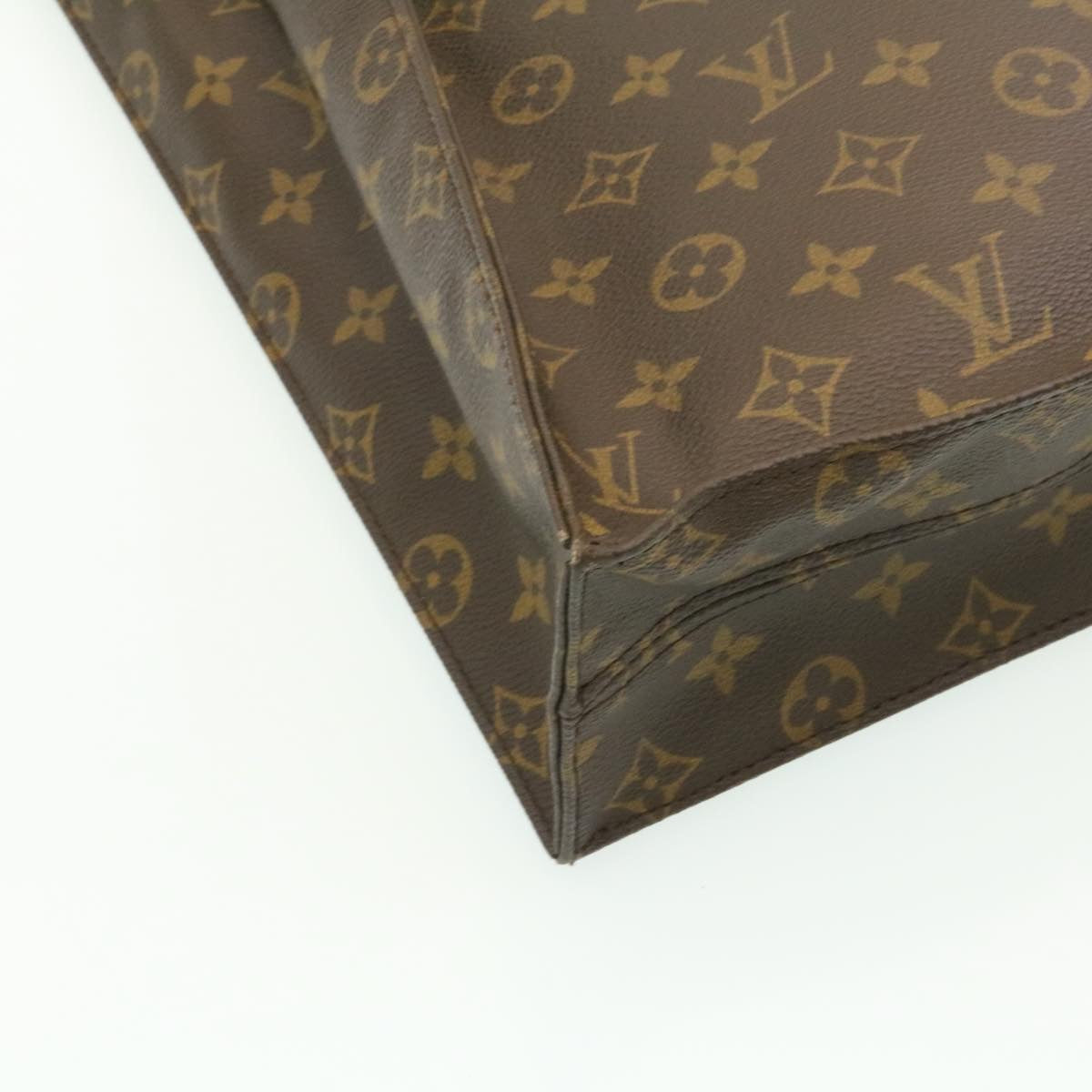 LOUIS VUITTON Monogram Sac Plat Hand Bag M51140 LV am1725g