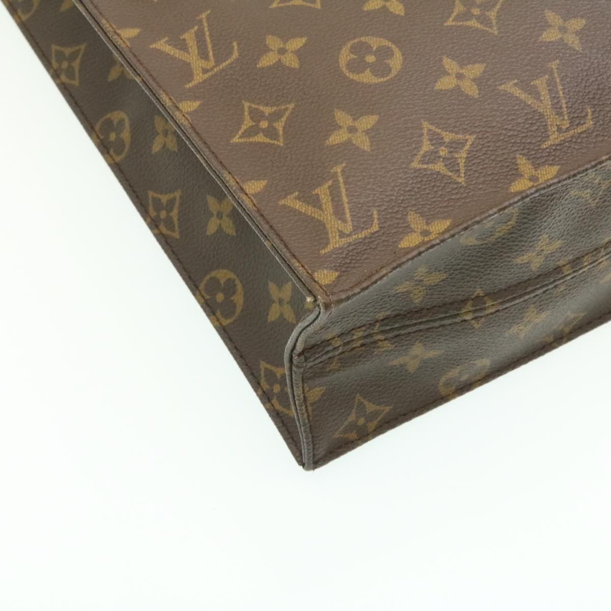 LOUIS VUITTON Monogram Sac Plat Hand Bag M51140 LV am1725g