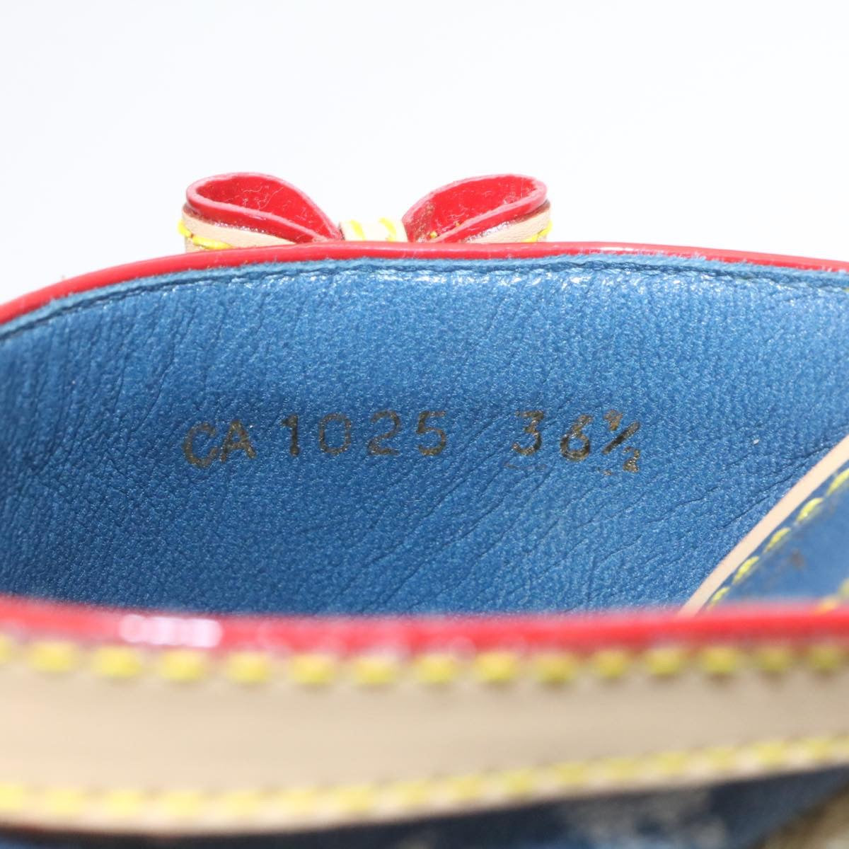 LOUIS VUITTON Monogram Denim Sandals Blue LV am1740g