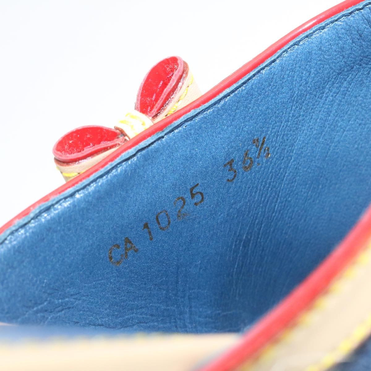 LOUIS VUITTON Monogram Denim Sandals Blue LV am1740g