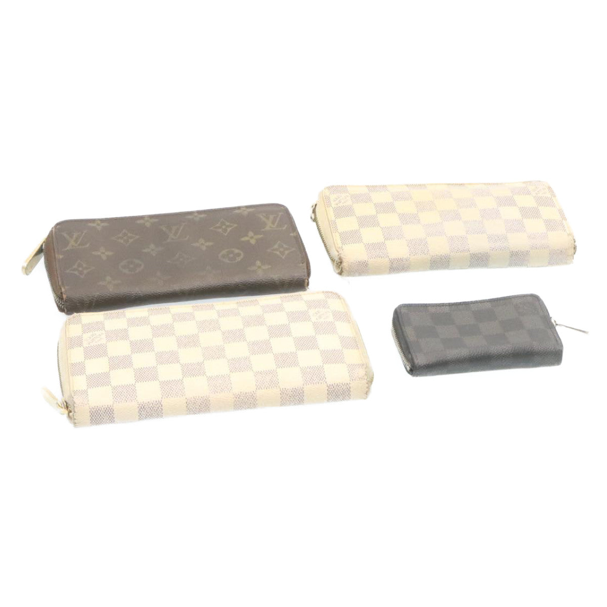 LOUIS VUITTON Monogram Damier Wallet 8Set Brown White LV am1821g
