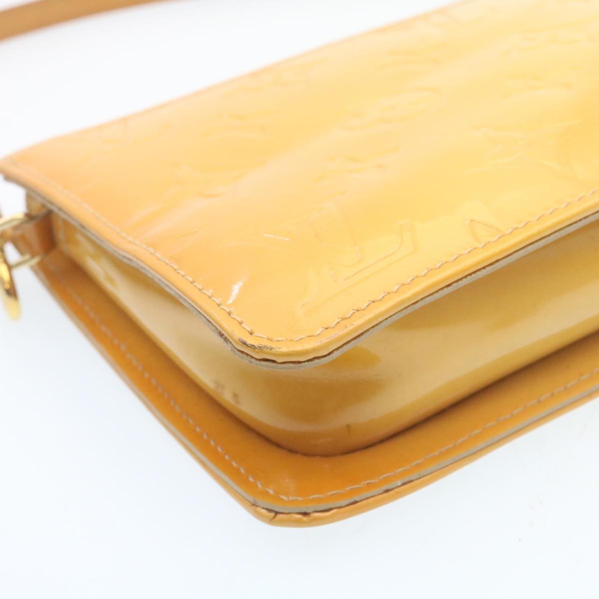 LOUIS VUITTON Monogram Vernis Lexington Pouch Beige Ｍ91010 LV am1989g