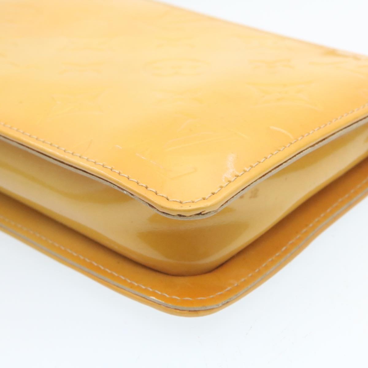 LOUIS VUITTON Monogram Vernis Lexington Pouch Beige Ｍ91010 LV am1989g