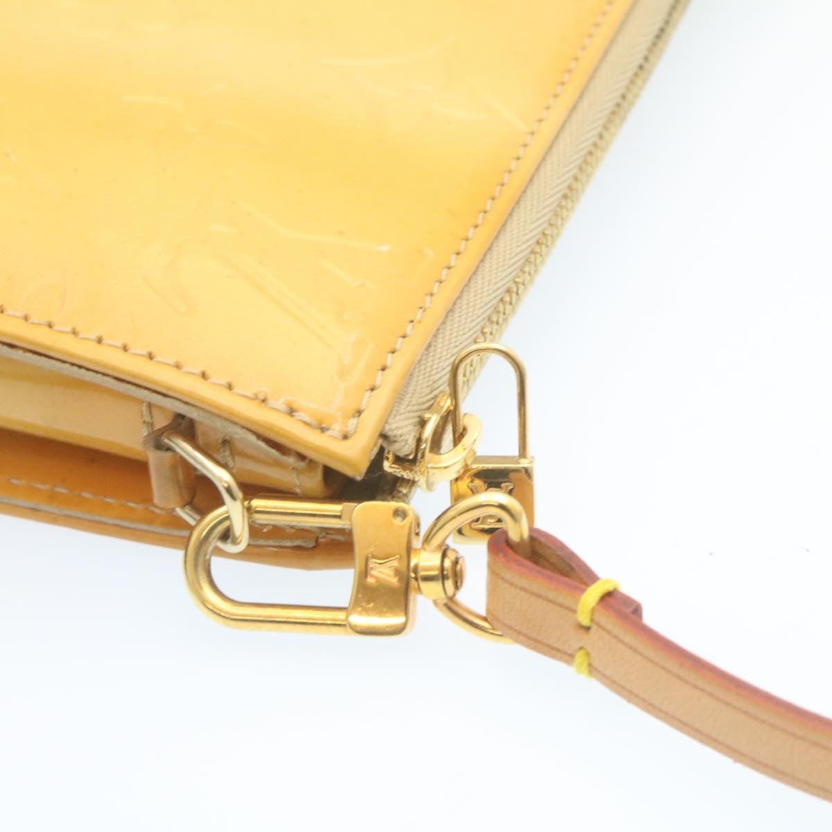 LOUIS VUITTON Monogram Vernis Lexington Pouch Beige Ｍ91010 LV am1989g