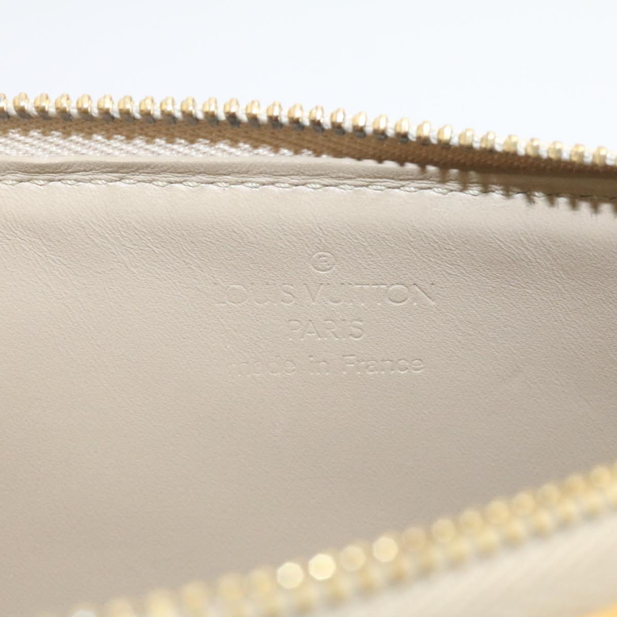 LOUIS VUITTON Monogram Vernis Lexington Pouch Beige Ｍ91010 LV am1989g