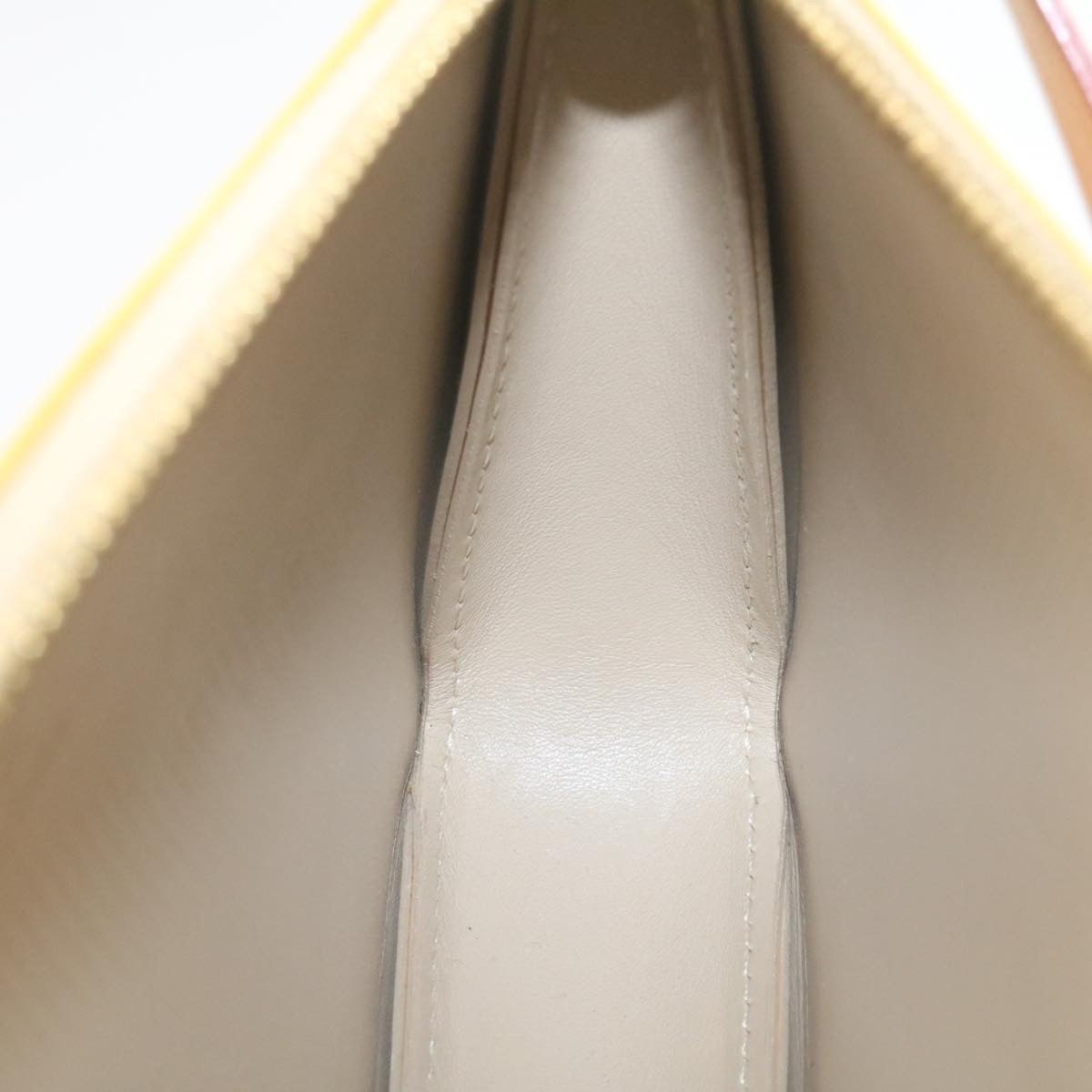 LOUIS VUITTON Monogram Vernis Lexington Pouch Beige Ｍ91010 LV am1989g