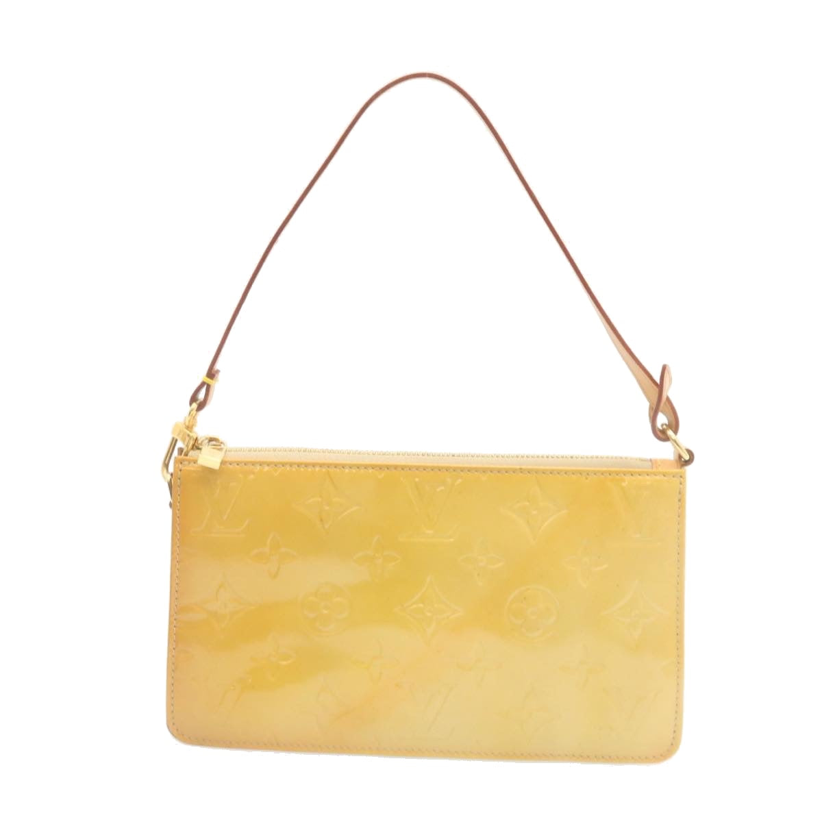 LOUIS VUITTON Monogram Vernis Lexington Pouch Beige Ｍ91010 LV am1989g
