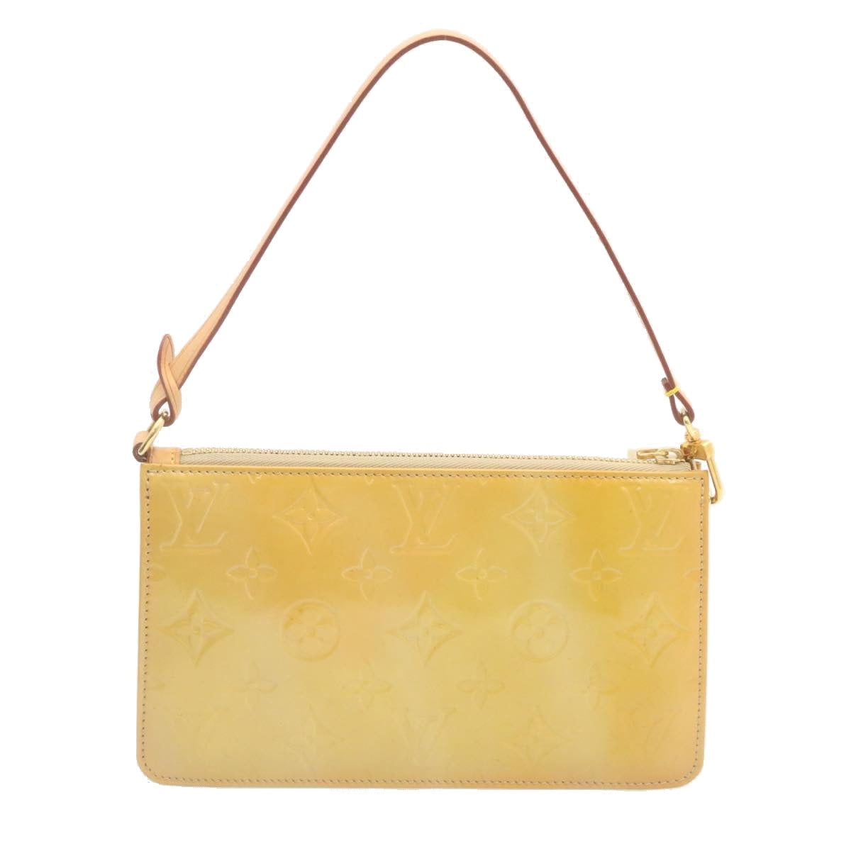 LOUIS VUITTON Monogram Vernis Lexington Pouch Beige Ｍ91010 LV am1989g