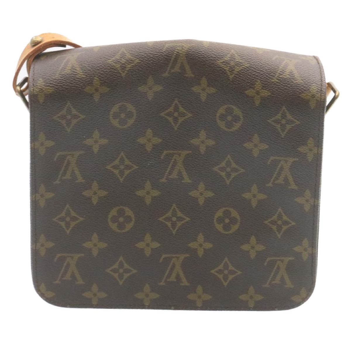 LOUIS VUITTON Monogram Cartouchiere MM Shoulder Bag M51253 LV am2015g