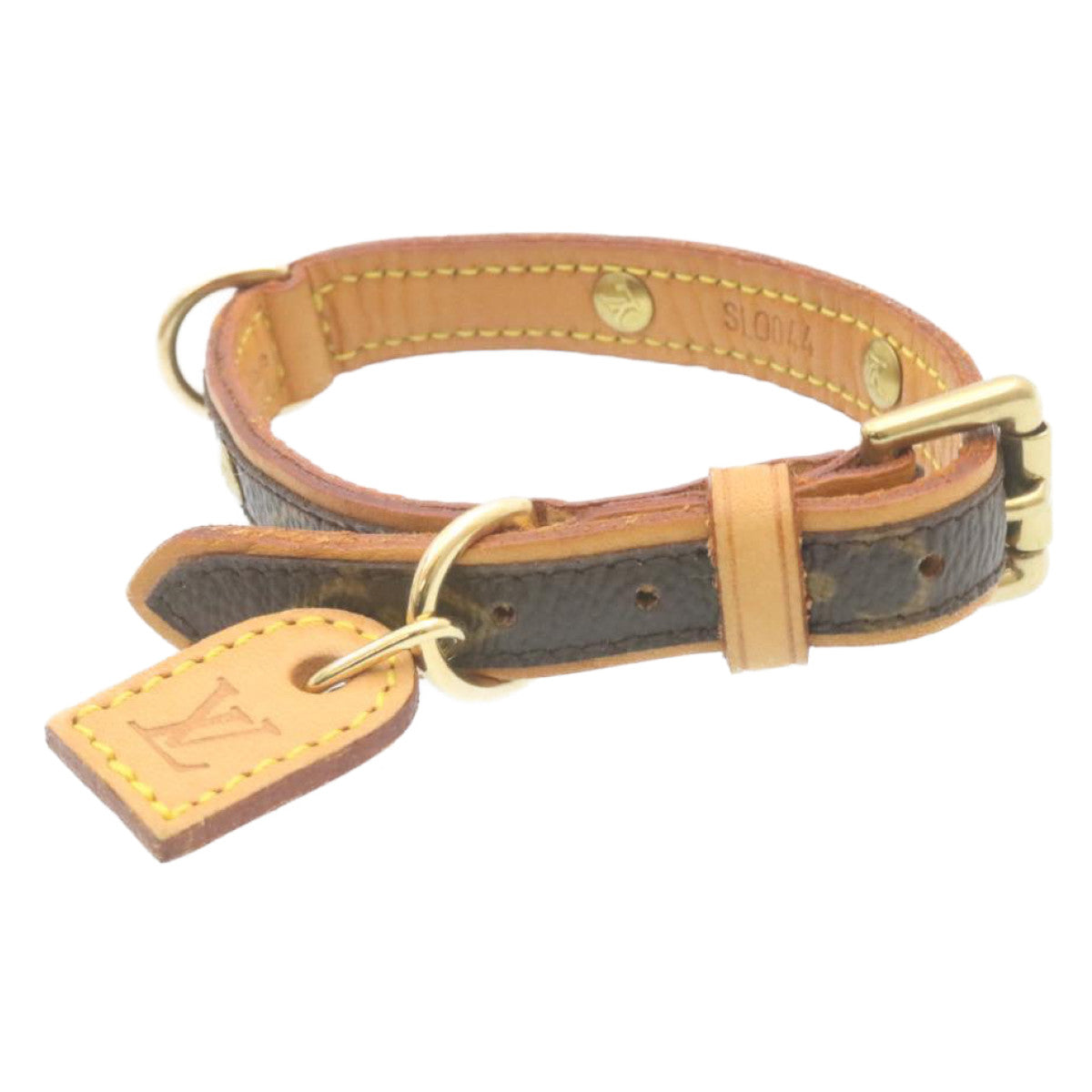 LOUIS VUITTON Monogram Collier Baxter PM Dog Leash M58072 LV am2056g