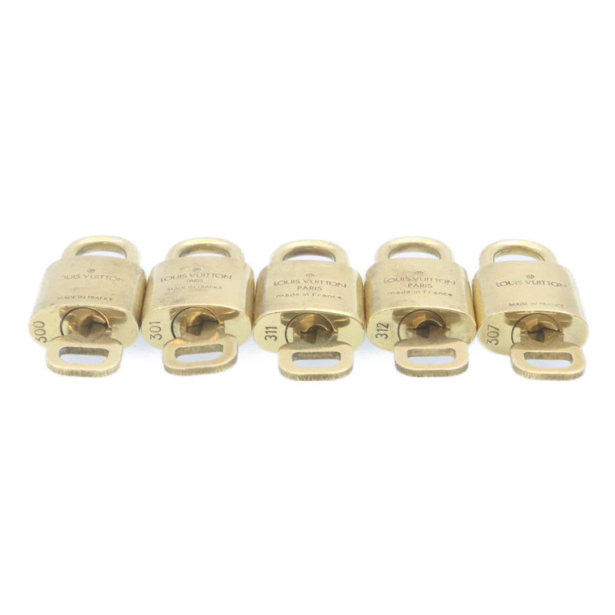 LOUIS VUITTON Padlock 10set Gold Tone LV am2161g