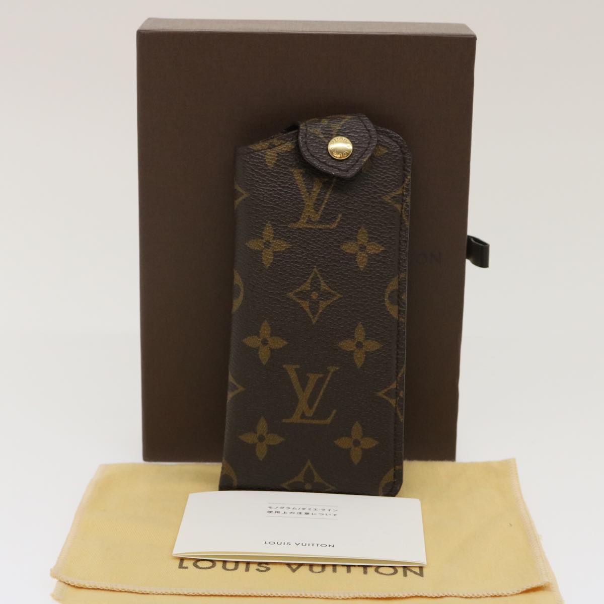LOUIS VUITTON Monogram Etui Lunettes PM Glasses Case M66545 LV am2437g