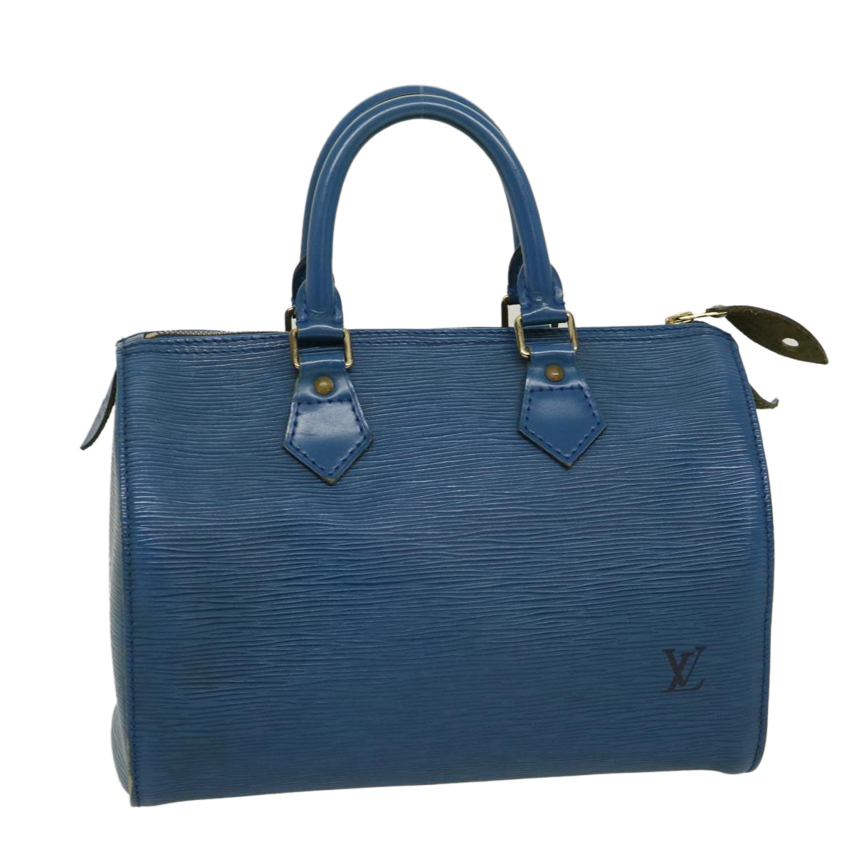 LOUIS VUITTON Epi Speedy 25 Hand Bag Blue M43015 LV am2466g