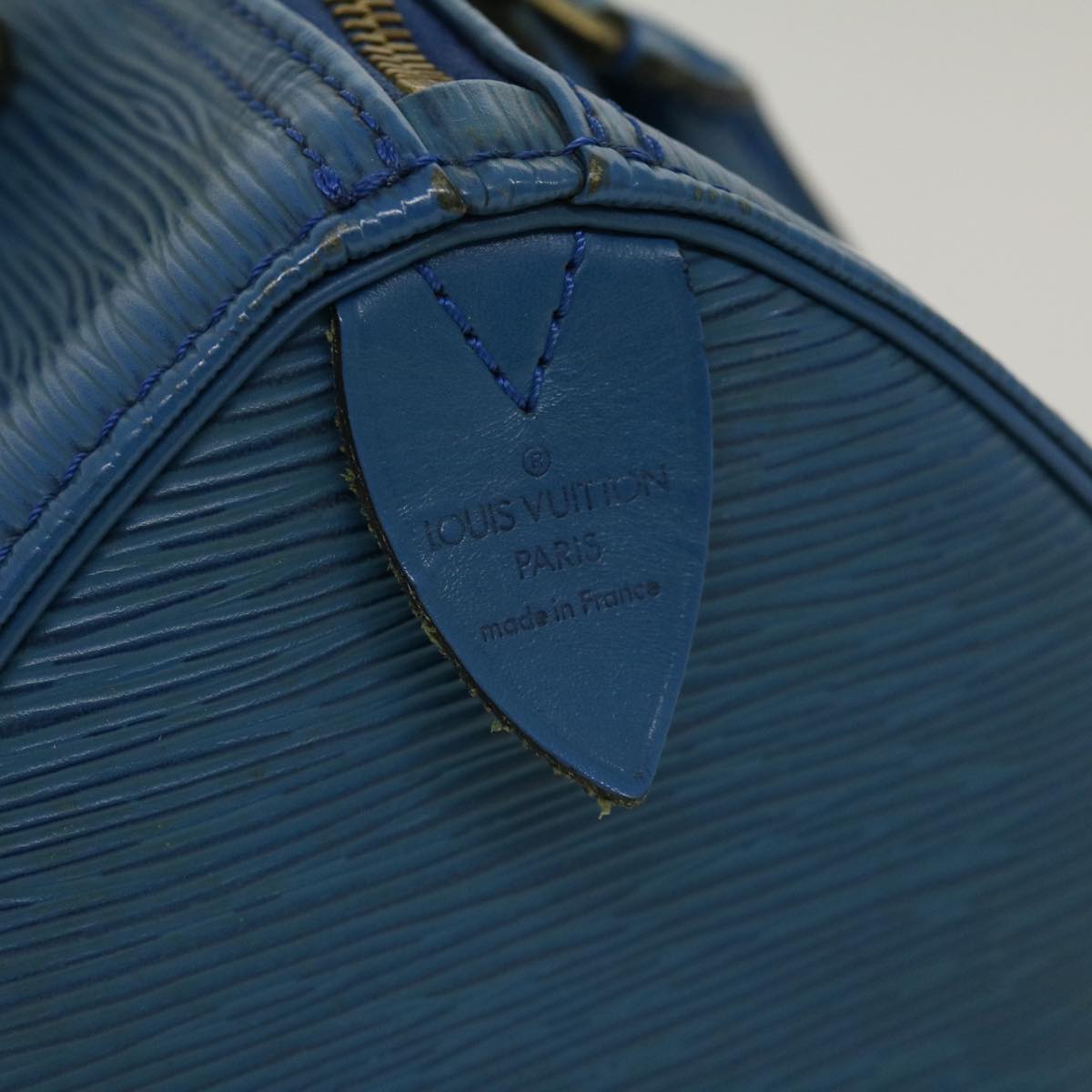 LOUIS VUITTON Epi Speedy 25 Hand Bag Blue M43015 LV am2466g