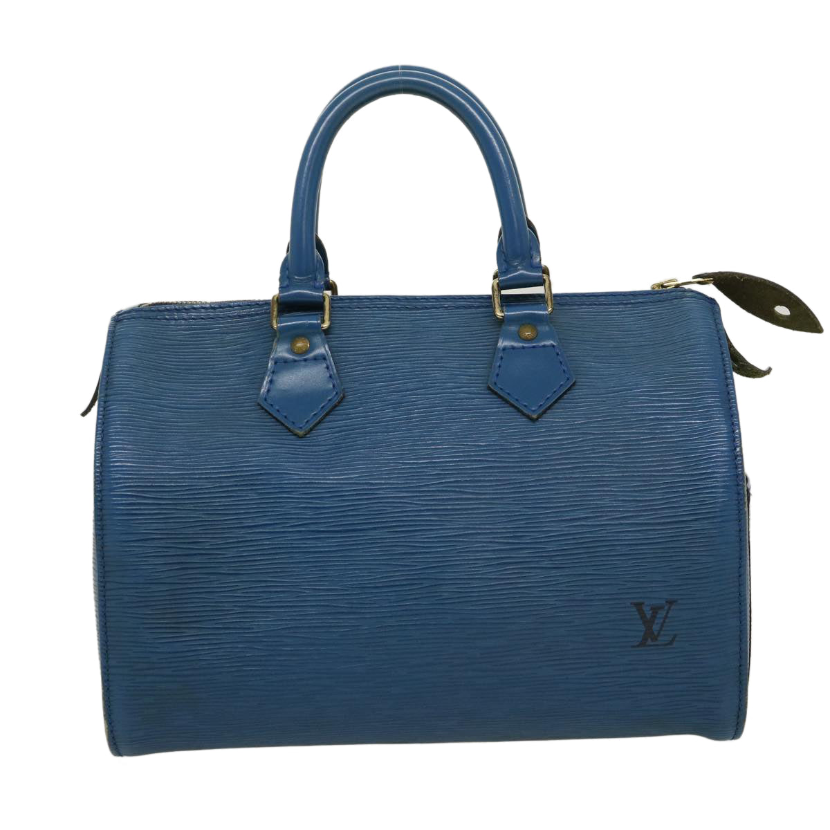 LOUIS VUITTON Epi Speedy 25 Hand Bag Blue M43015 LV am2466g