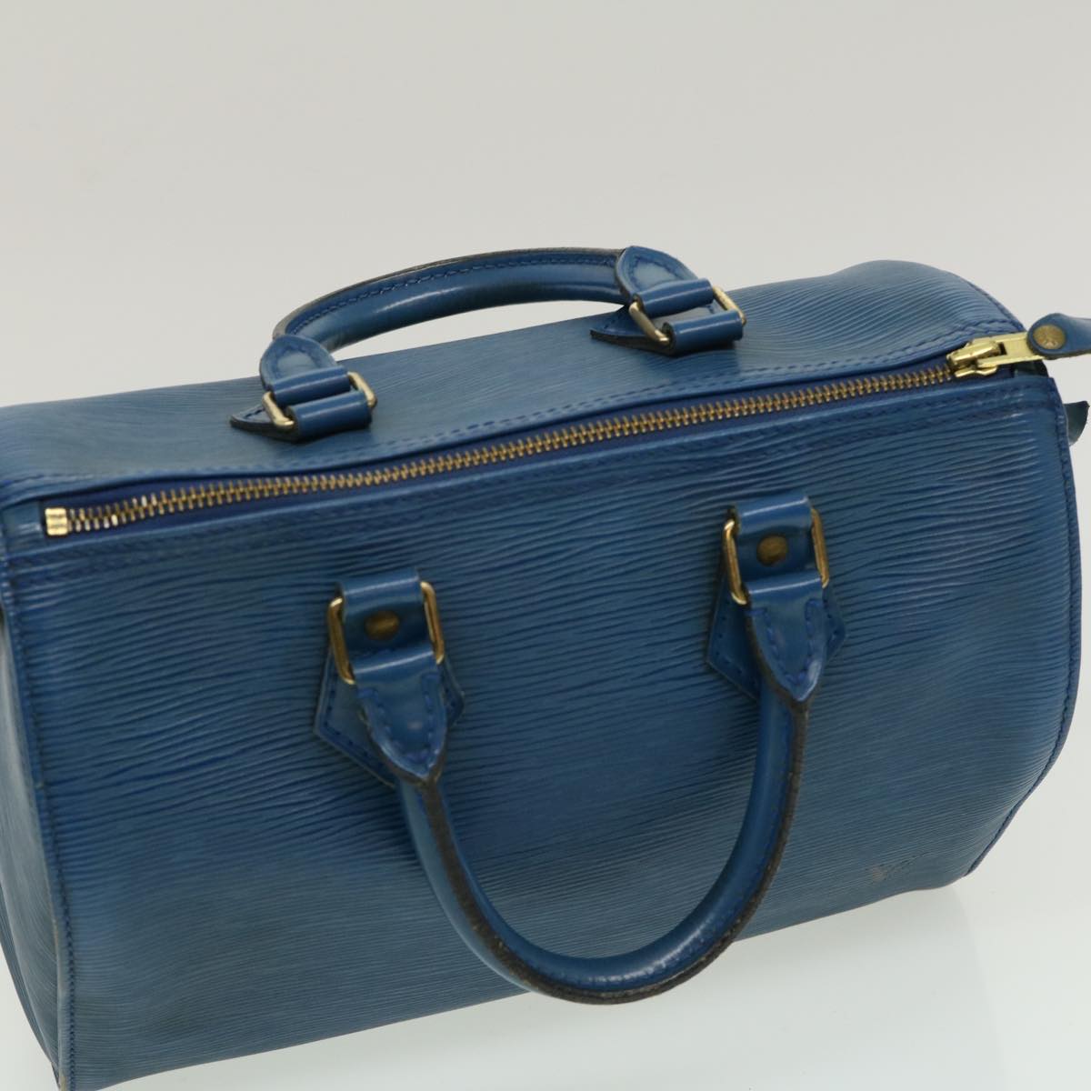 LOUIS VUITTON Epi Speedy 25 Hand Bag Blue M43015 LV am2466g