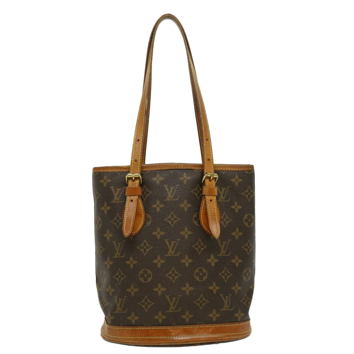 LOUIS VUITTON Monogram Bucket PM Shoulder Bag M42238 LV am2503g