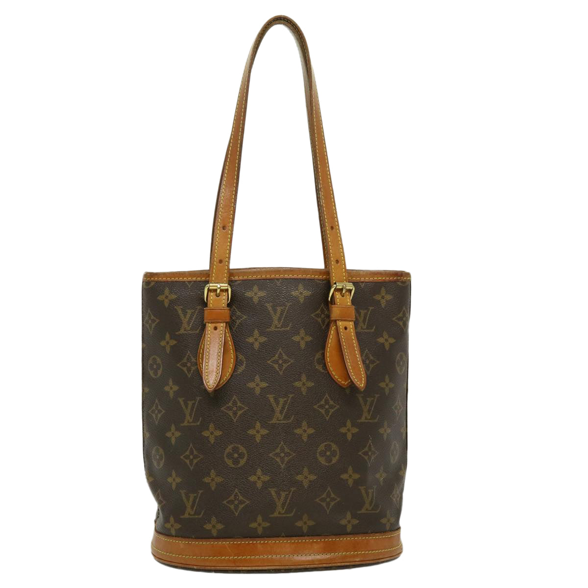 LOUIS VUITTON Monogram Bucket PM Shoulder Bag M42238 LV am2503g