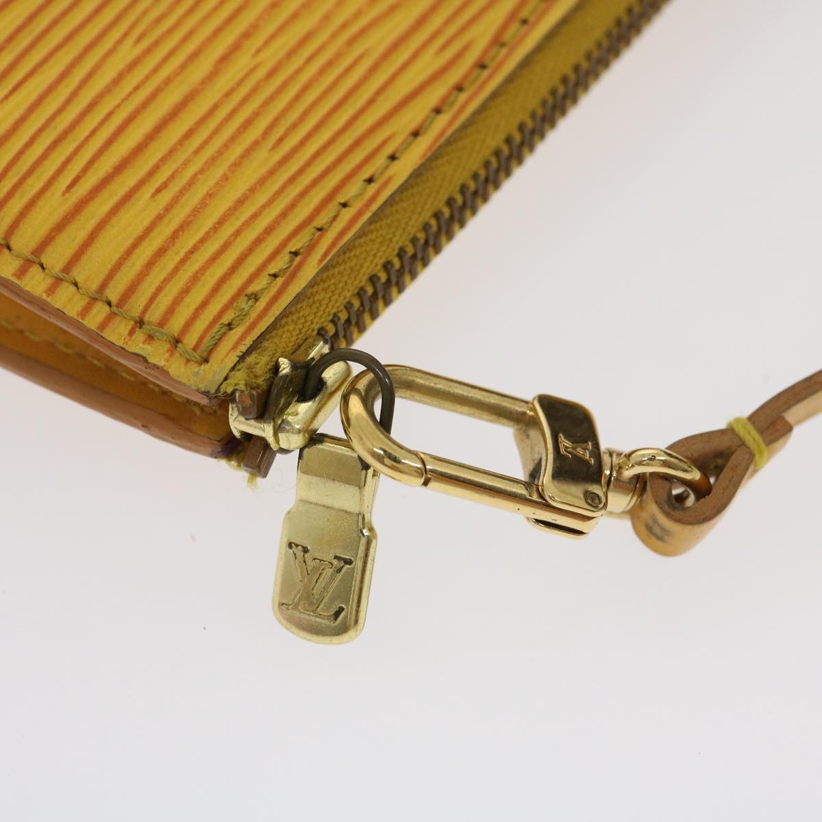 LOUIS VUITTON Epi Pochette Accessoires Pouch Yellow M52989 LV am2512g