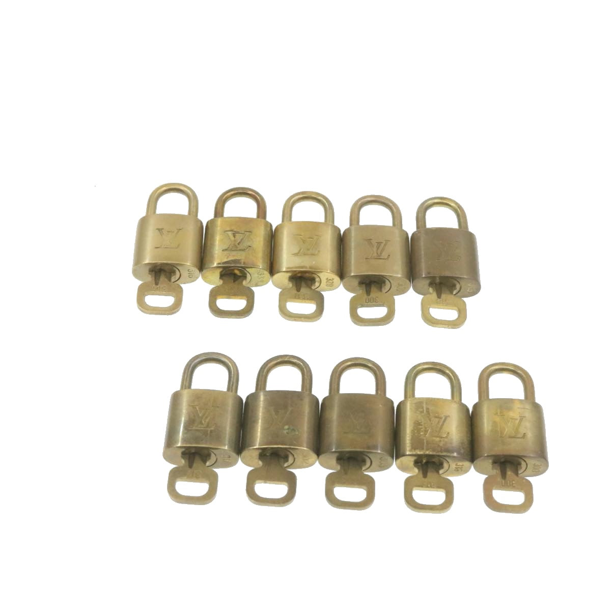 LOUIS VUITTON Padlock 10set Padlock Gold Tone LV am518g