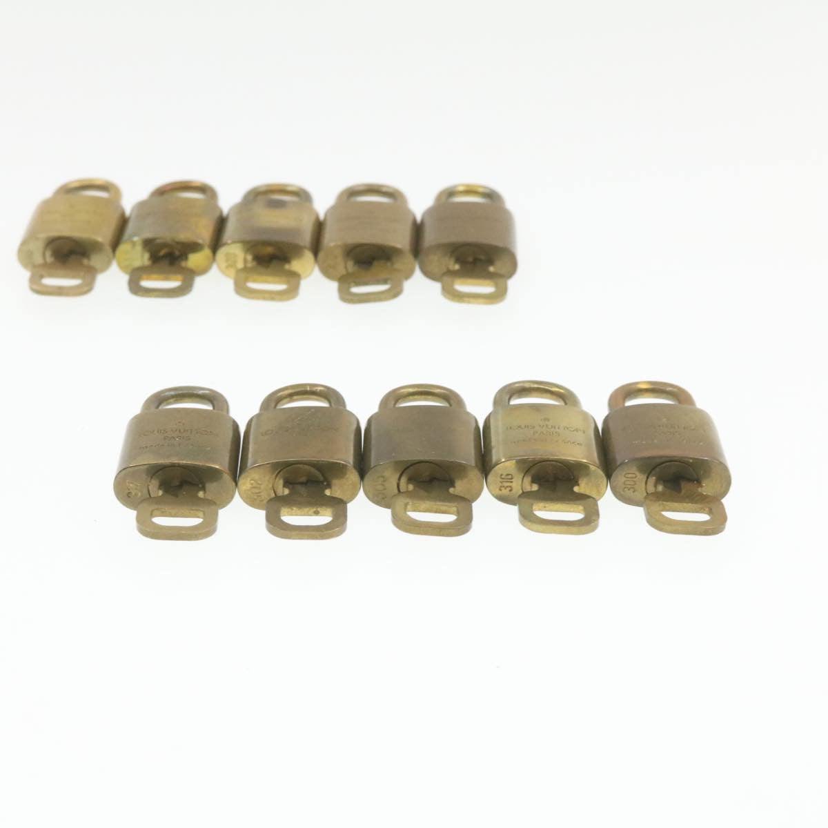 LOUIS VUITTON Padlock 10set Padlock Gold Tone LV am518g
