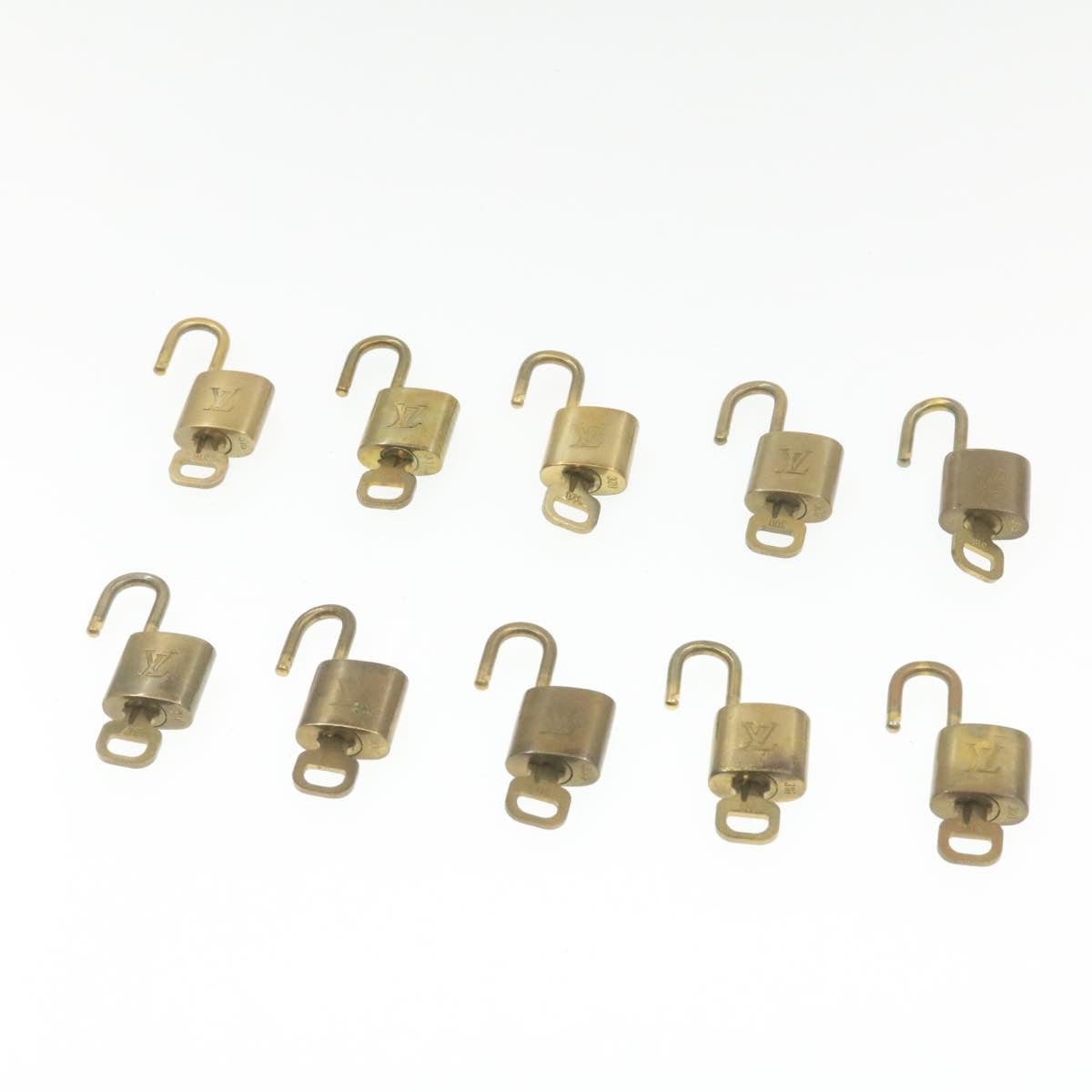 LOUIS VUITTON Padlock 10set Padlock Gold Tone LV am518g